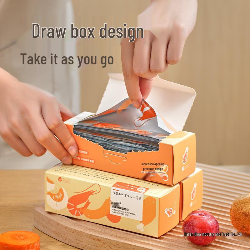 

Антибактериальный пакет с застежкой-молнией из алюминиевой фольги: Сохраняющий свежесть, Самозапечатывающийся, Пищевой, Серебристый Large (20 pcs) серебряный