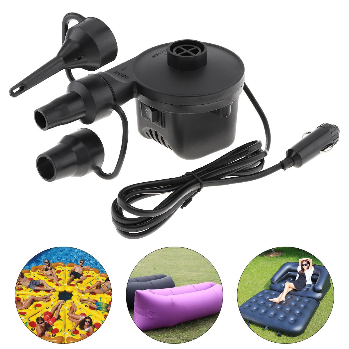 

ЕС 220 В постоянного тока 12 В портативный сменный воздушный насос двойного назначения электрический всасывающий/надувной насос DC 12V