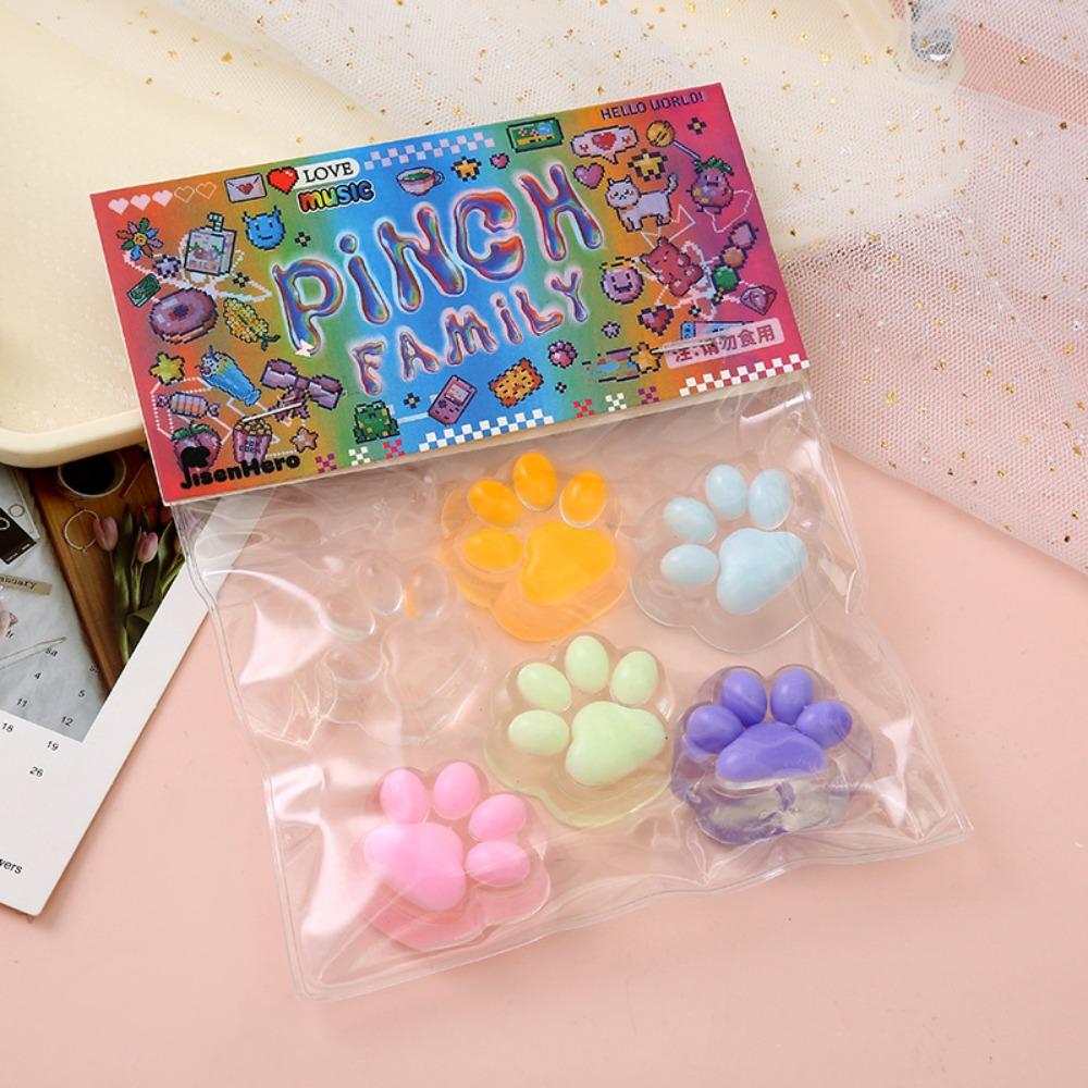 

6 шт. Кошачьи когти Игрушка-сквиши Мини игрушка для снятия стресса Портативная игрушка для релаксации