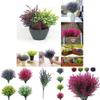 Lifelike Lavender Artificial Flowers For Elegant Garden Porch And Window Decor
