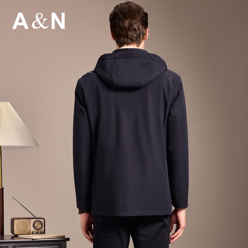 Antonio Men's Lightweight 85% Goose Down Detachable Hooded Jacket