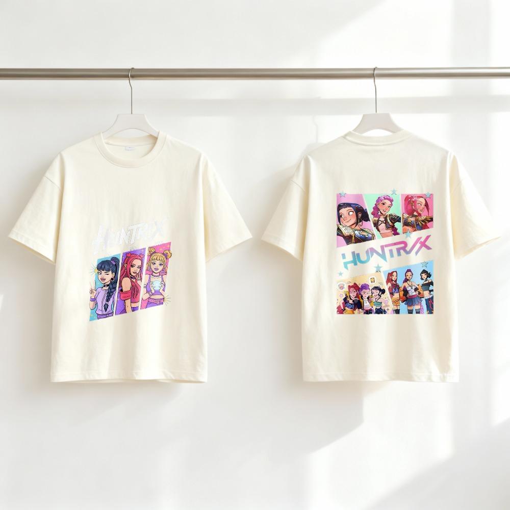 Beliebte Huntrix Hunter Kinder Kurzarm Oberteile Kinder Sommer T-Shirt Doppelseitige Sportliche T-Shirts Kostüm