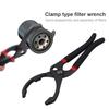 10/12 Inch Car Adjustable Oil Filter Wrench Oil Filter Pliers Clamp Type Wrench Oil Filter Remove Disassembly Tool for Truck Car