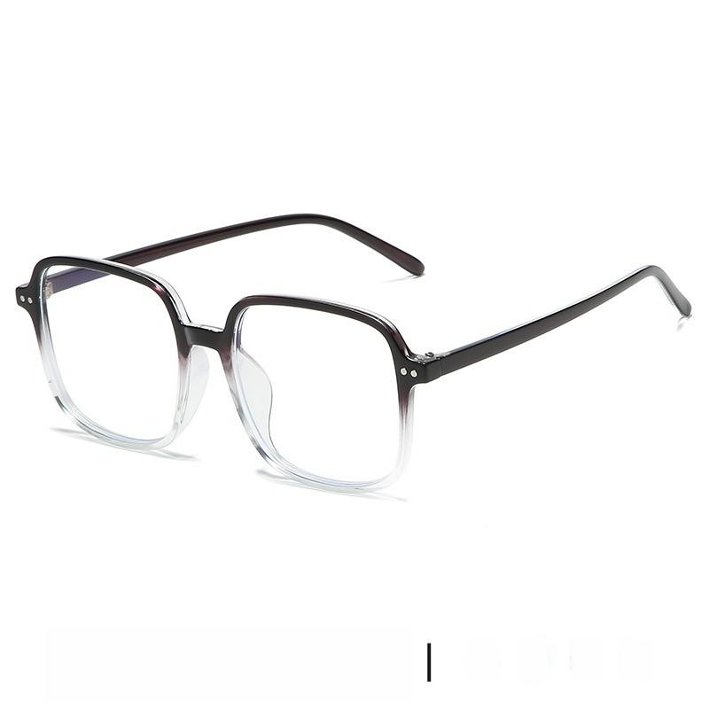 Retro Square Flat Glasses With Blue Light Filter For Office And Home Use