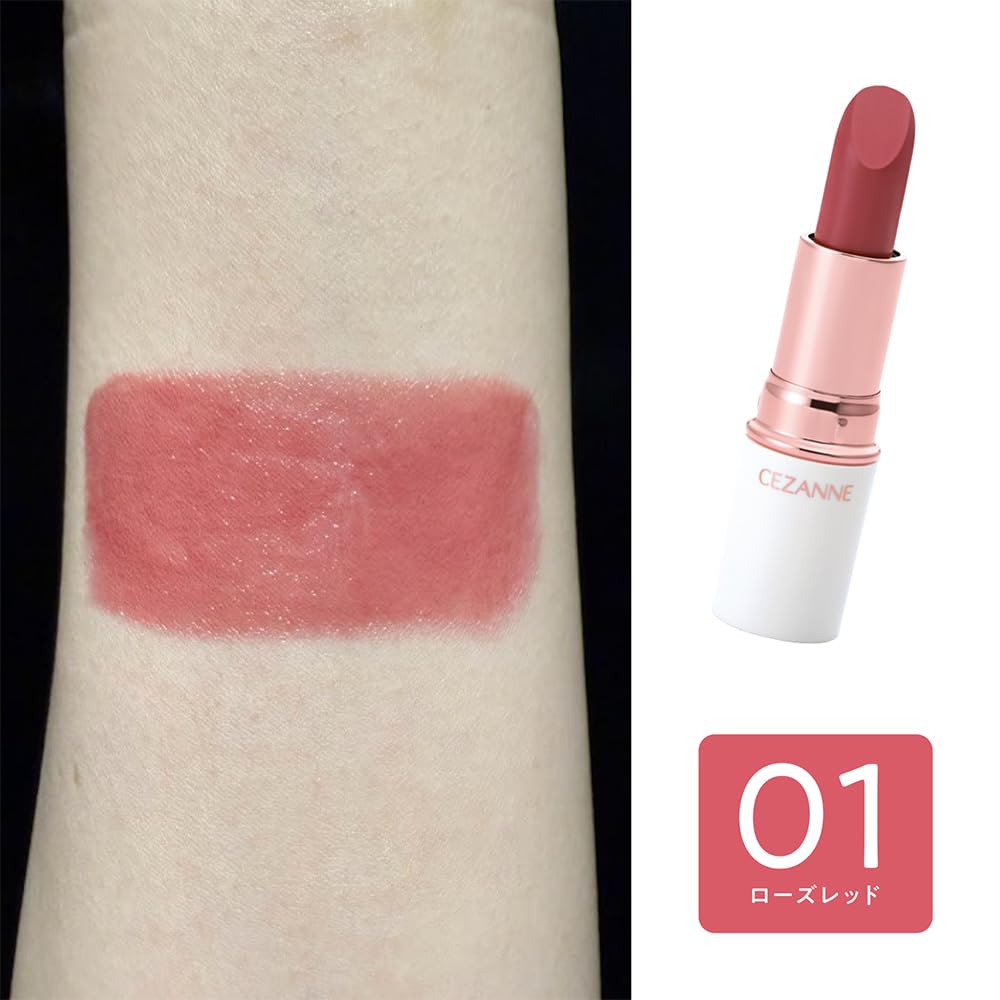 CEZANNE Lasting Stay Lip Color 4g [All 3 Colors] - Long-Lasting, Vibrant Hydrating Lipstick for Flawless Lips