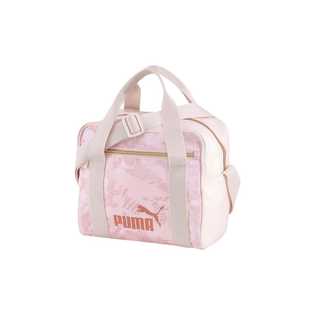 Puma Tištěná Kabelka na zip ze syntetické kůže Crossbody Taška přes rameno Dámské tašky Růžová 076972-02
