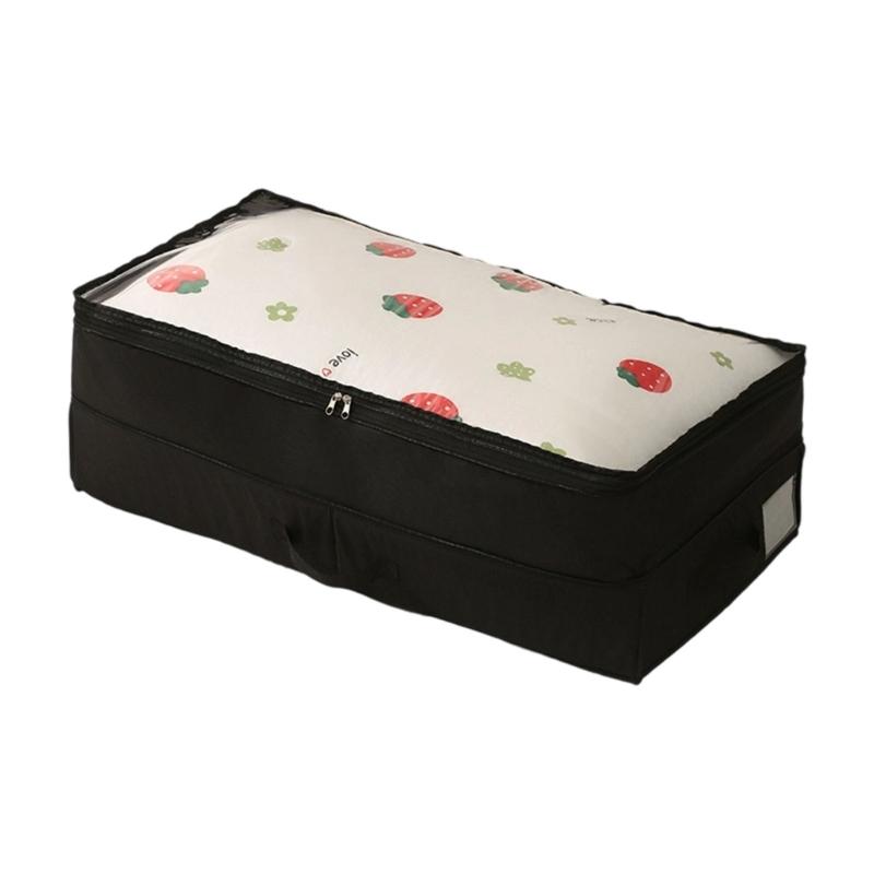 Adjustable Foldable Fabric Storage Box Home Organiser For Seasonal Wardrobes Four square box retr чёрный 2990₽