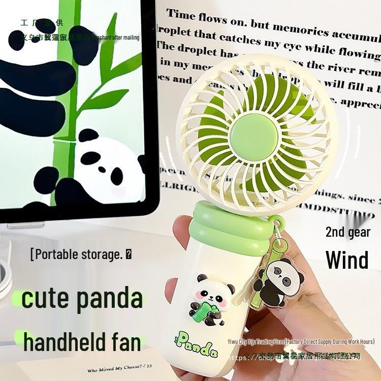 Portable USB Rechargeable Cute Panda Mini Fan for Kids and Students