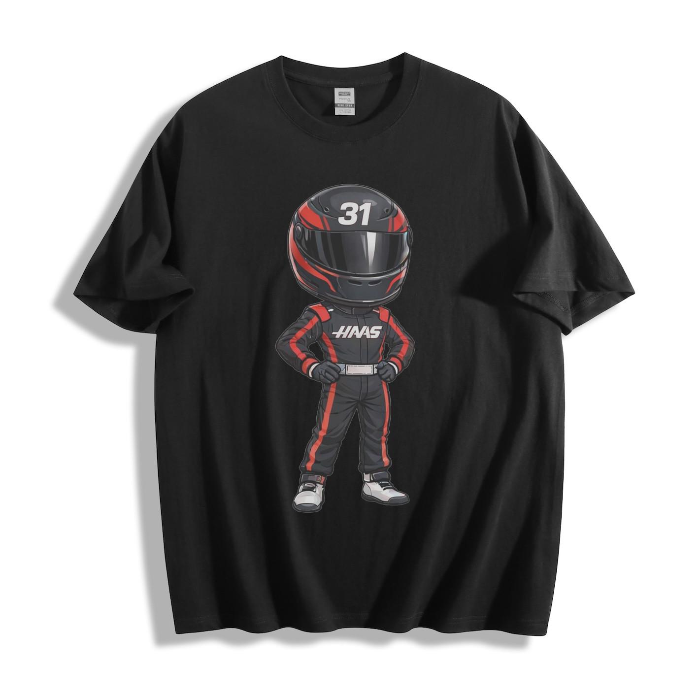 Gender-Neutral Haas F1 Driver #31 Graphic T-Shirt 2XL