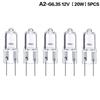 5Pcs G6.35 12V Halogen Lamp 20W 35W 50W Bulb LED Bulbs Ecological Halogen Bulbs For Cooker Lighting Signal Lights Track Capsules