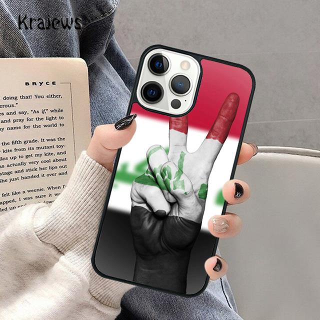 Iraqi Iraq Flag Soft Phone Case For iPhone 17 Air 16 15 14 Max Plus 11 12 13 Pro Max Phone Cover coque Fundas