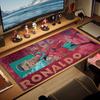 Ronald Mauspads, Große Gaming-Schreibtischmatte, Rutschfestes XXL-Mauspad für Laptop & Tablet, Mini-PC-Spielmatte mit genähten Kanten