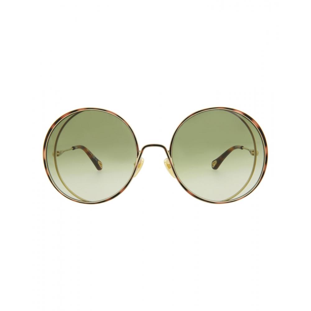 

Chloé Round-Frame Metal Sunglasses