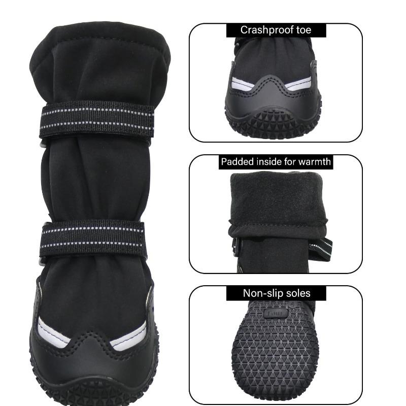 Non-slip Dog Shoes with Comfortable and Safe Paw Protectors, Suitable for Walking, Hiking, and Winter Travel