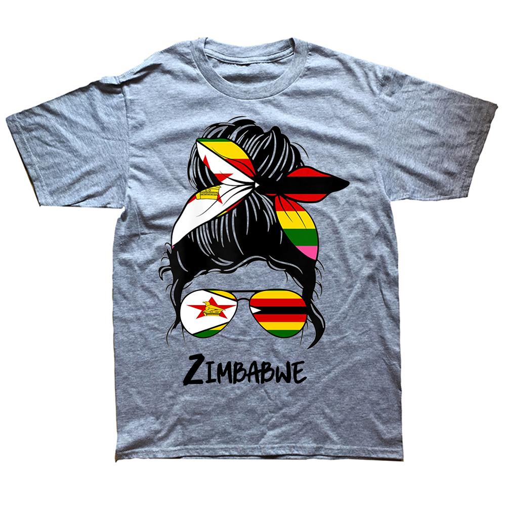 Lustige Simbabwe Simbabwe Mädchen Flagge T Shirts Sommer Grafik Baumwolle Streetwear Kurzarm Geburtstag Geschenke T-shirt Herren Kleidung