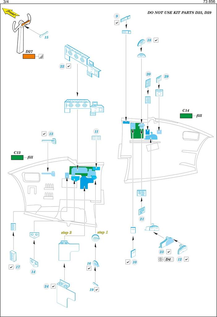 Eduard Mosquito PR Etching Parts Plastic Model Parts EDU73856 1/72 Photo-Etched D.H. Mk.XVI (Special Hobby) (Airplane)