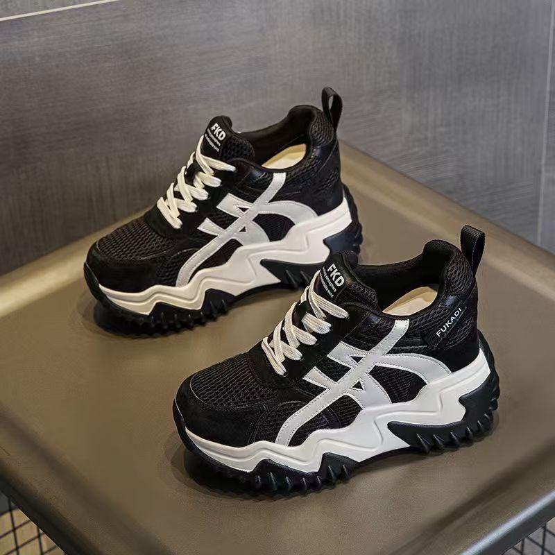 

Daddy shoes women s autumn women s shoes new breathable mesh thick sole heightening versatile casual sports shoes women 40