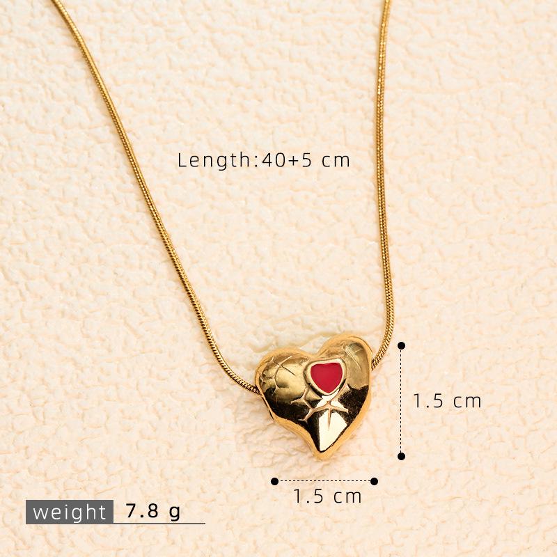 Elegante Retro Herbst/Winter Edelstahl Schlüsselbein Kette für Damen