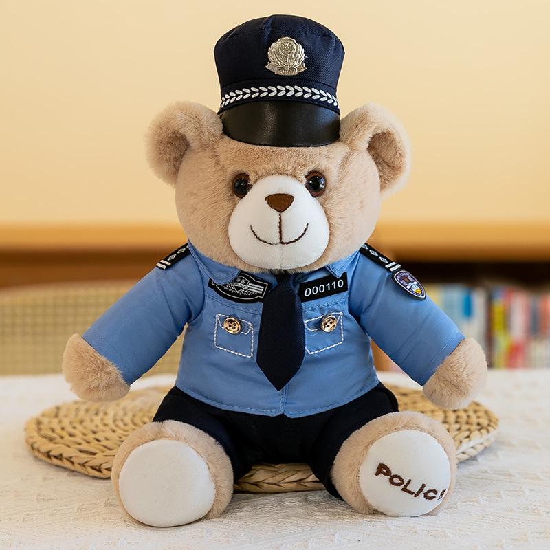 Police and Firefighter Teddy Bear Plush Toy - Gift for Kids