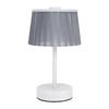 Table Lamp Fabric Shade Small Cordless Portable Bedside Lamp for Bedroom Nightstand