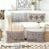 Floral & Damask Patterned Pillowcase Suitable For Sofa Bedroom Car Pillow Cover Cushion Rectangular Back Cushion