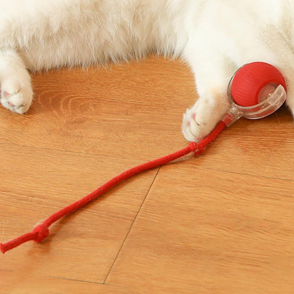 Red/Green Cat Ball Toy Automatic Cat Toy Rechargeable Electric Cat Toy Ball Cat Puzzle Toy Cat Balls Intelligent Mouse For Cat