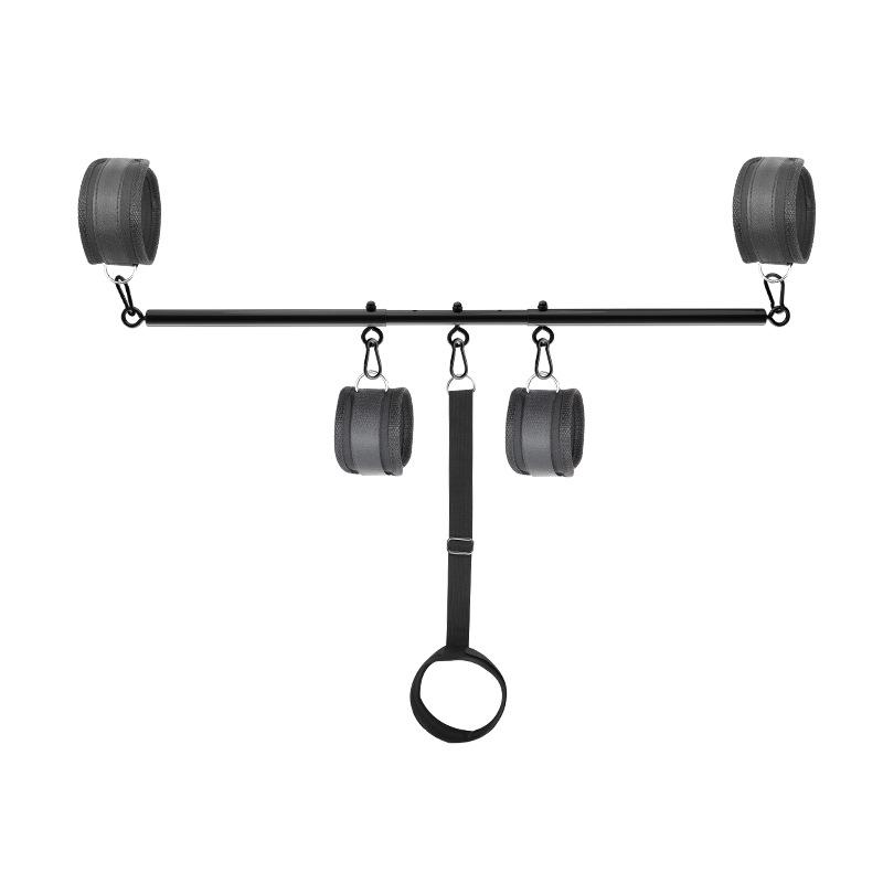 Rozpěrná tyč Bondage Sex Hračky Ženy Sex Bondage s pouty na zápěstí, kotníky a krk Restraint Kity pro páry SM Restraint Hry