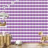 Harlequin Diamonds Wallpaper Purple and Light Gray 50x1000