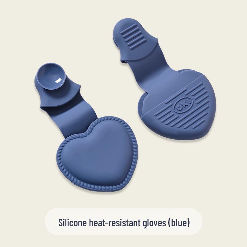 Heat-Resistant Non-Slip Insulated Glove Set for Safe Dish Handling