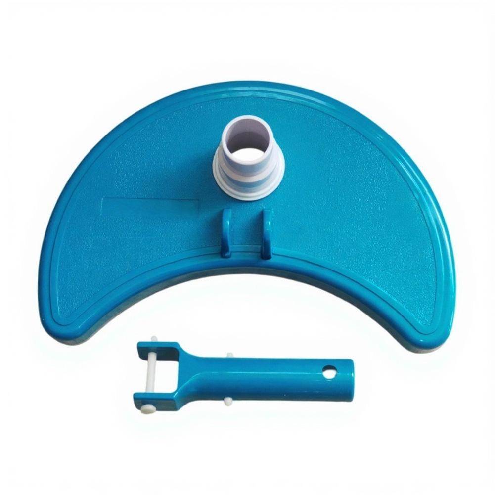 HalfMoon Pool Vacuum Head for Efficient Debris Removal Lightweight Design Compatible with Standard 124 and 15 Inch Hoses