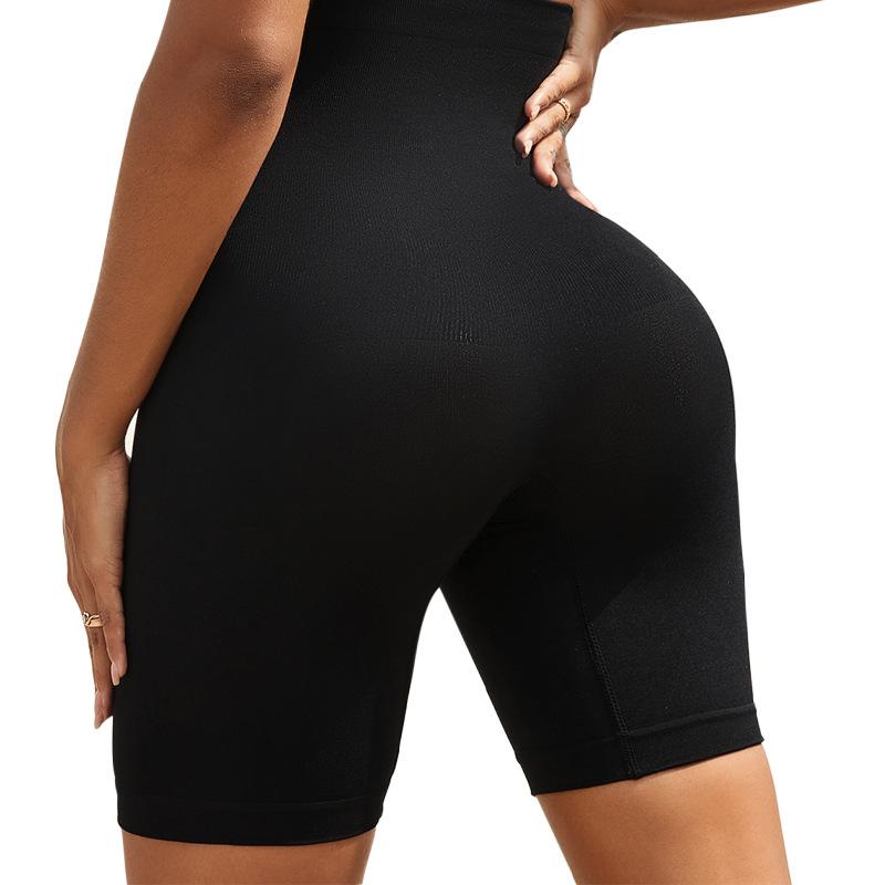Seamless Women'S High Waisted Peach Hip Lifting Sports Shorts, Fitness Shorts, Tight Fitting Nude Yoga Shorts For Women