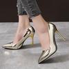 2025 Jaro Nadměrná velikost Špičaté lodičky na stiletto podpatku pro ženy - Evropský a americký styl