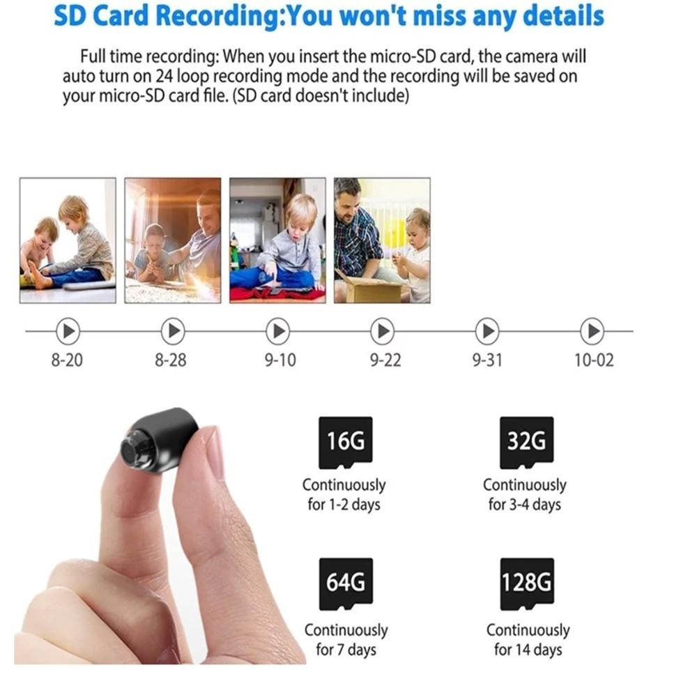 Mini Camera Wifi Wireless Camcorder Video Voice Recorder Night Sight Motion Dete