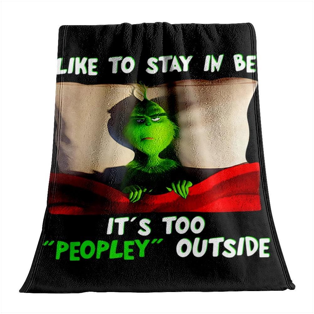 

Рождественский чехол для одеяла, мягкое и удобное плюшевое шерстяное фланелевое одеяло One Size