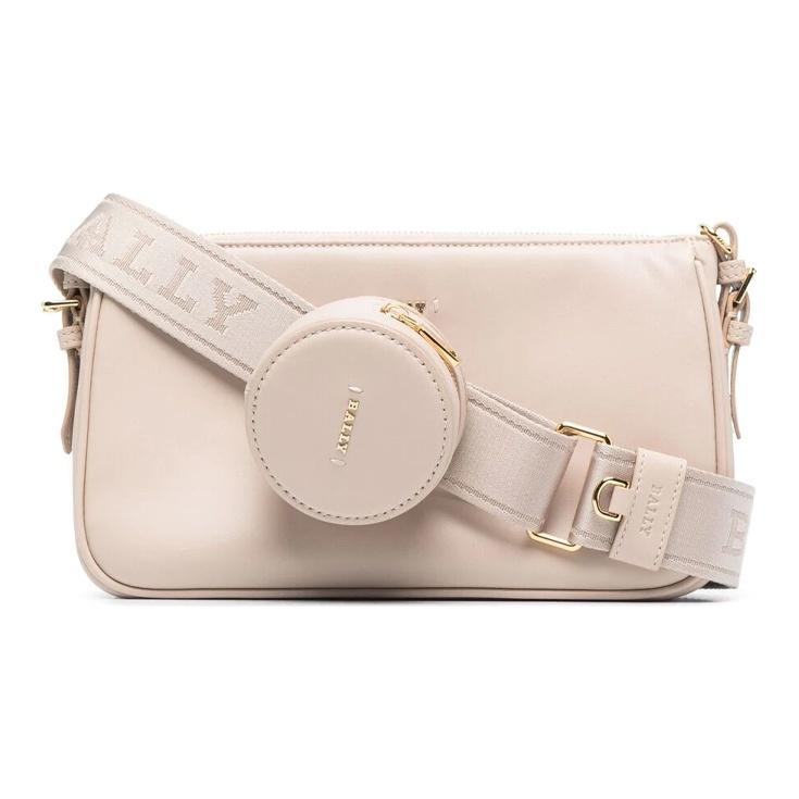 Bally Three-In-One Ginger Pattern Stitching Striped Leather Underarm Crossbody Shoulder Bag Women bags Beige 6236882