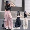 Mädchenhosen Kinder Streetwear Freizeit Kinderkleidung Frühling Herbst Koreanische Mode Große Größen Jogginghosen Mädchen Cargohosen