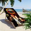Guns&Roses Print Beach Towel, Large Soft Quick Dry Towel for Beach Camping Swimming