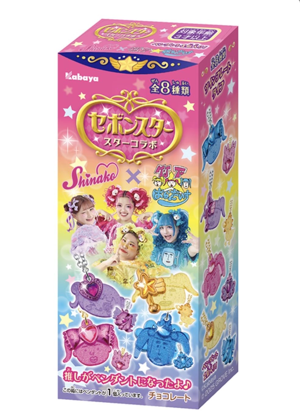 

Kabaya Sebonstar Star Collaboration Shinako x Takeshita Paradise Toy Set of Chocolate/Candy [Box 10]