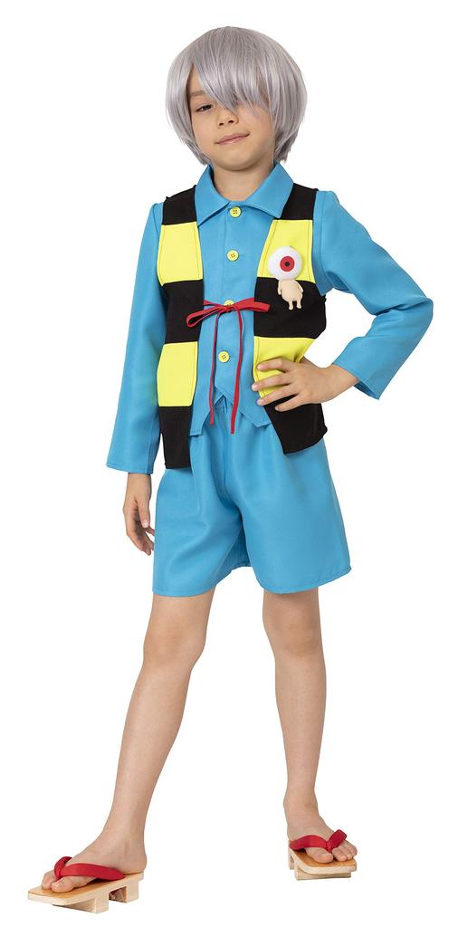 Clearstone GeGeGe no Kitaro Official Cosplay Halloween Kitaro Kids Boys 120cm Blue