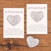 Pack of 3 Sophisticated Pocket Hug Heart Shape Ornament Pocket Hug Heart for Women Friend University School Gift