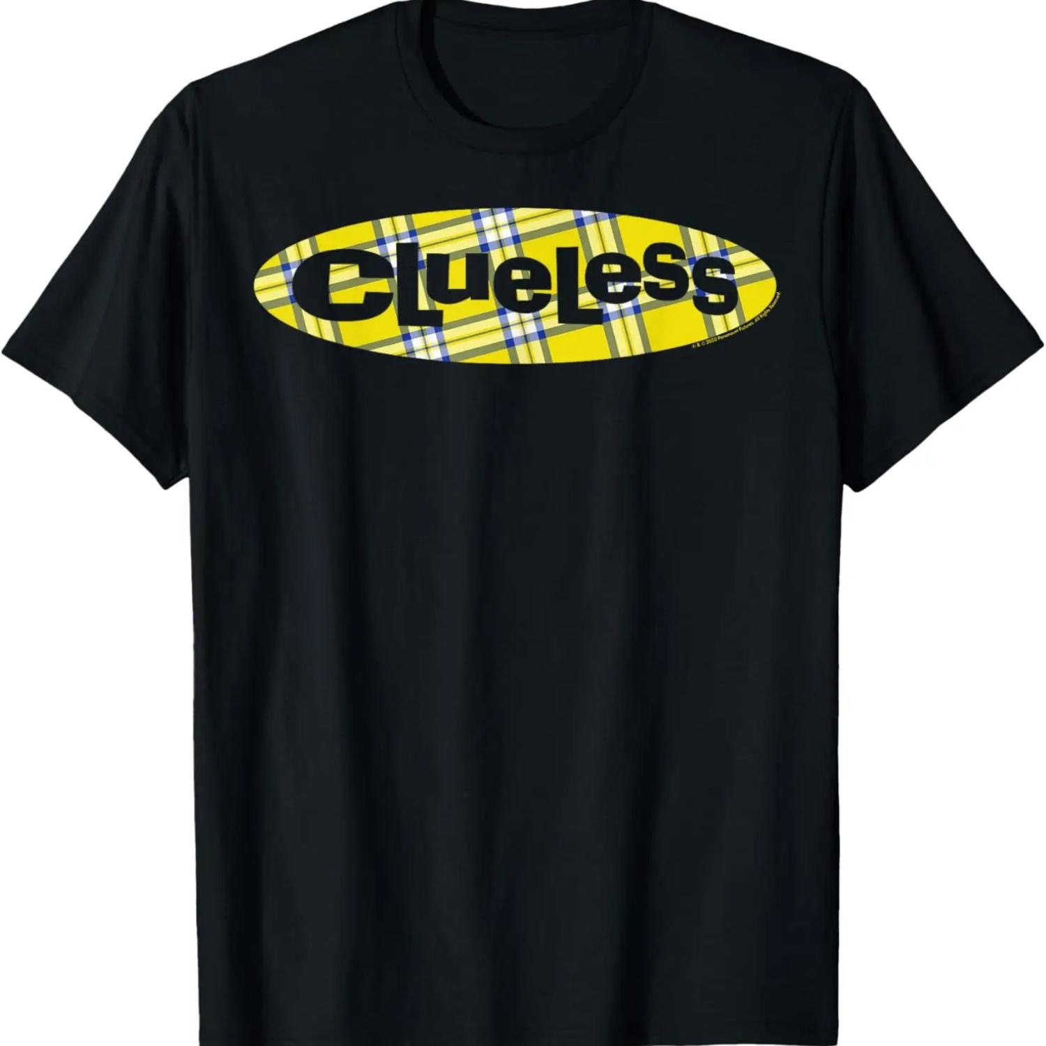 Clueless Plaid Movie Chest Logo T-Shirt,100% cotton S