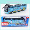 City Simulated Luxurious Sightseeing Bus Model Toy With Sound And Function Light