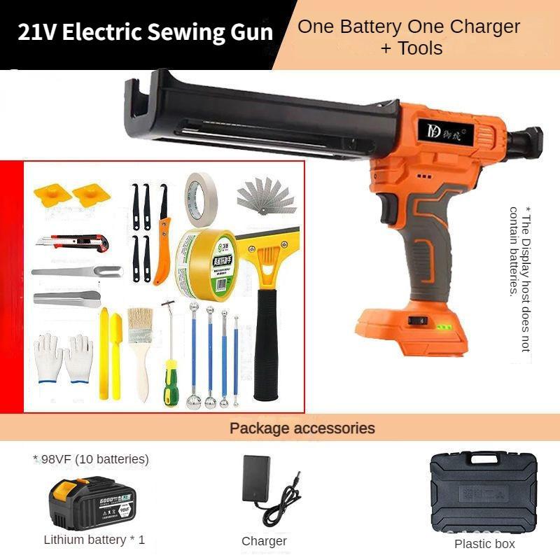 21V Fully Automatic Beauty Seam Glue Machine Household Repair Power Tool Electric Double Tube Glue Gun