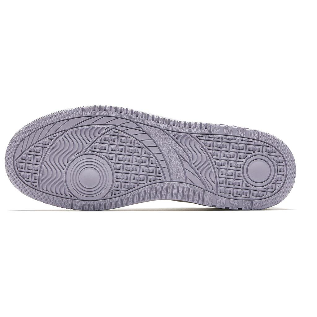 Anta Year 2 Simple Versatile Classic Comfortable Durable Lightweight Low-Top Skate Shoes Women sneaker White Purple 922548068-4