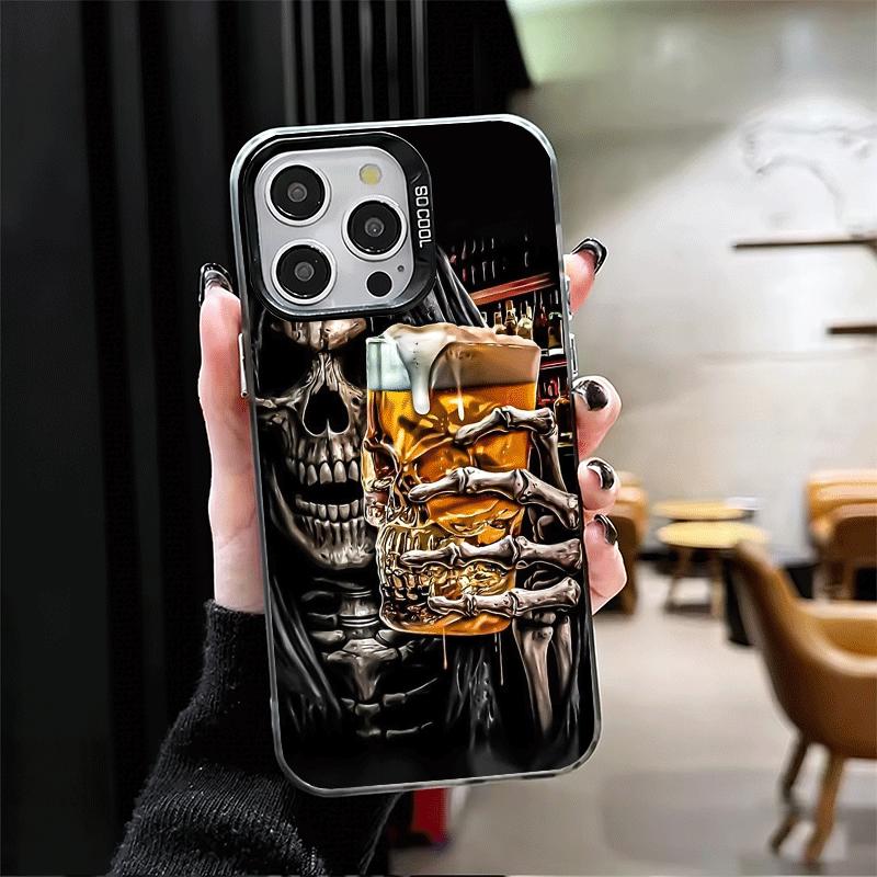 Funny Beer Bubble Summer Soft Phone Case for iPhone 15 16 17 Pro Max 17Air 16E 14 Plus 13 12 Mini Shockproof Cover Back Shell