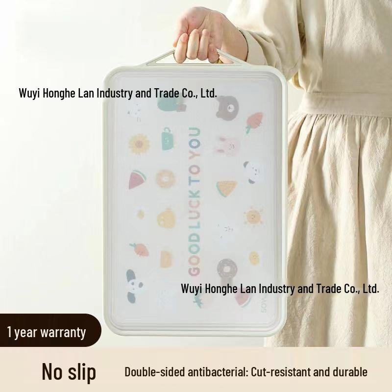 Stainless Steel Antibacterial, Anti-Mold Double-Sided Cutting Board with Fruit Knife Medium 38x27x2.0