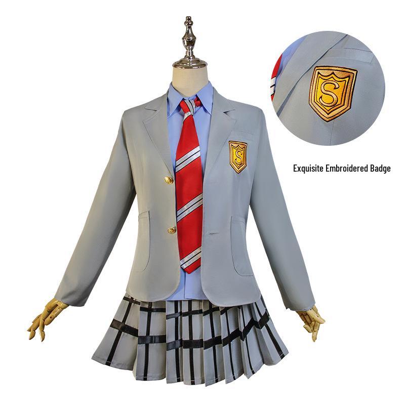 Your Lie In April Miyazono Kaori & Arima Kousei School Uniform Cosplay