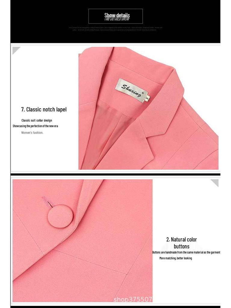 Frühlings- & Herbst Damen Koreanischer Stil Slim Fit Langarmjacke