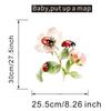 Hand Painted Floral Ladybug Toilet Seat Sticker Waterproof Self-Adhesive Removable Decal for Bathroom WC Decoration