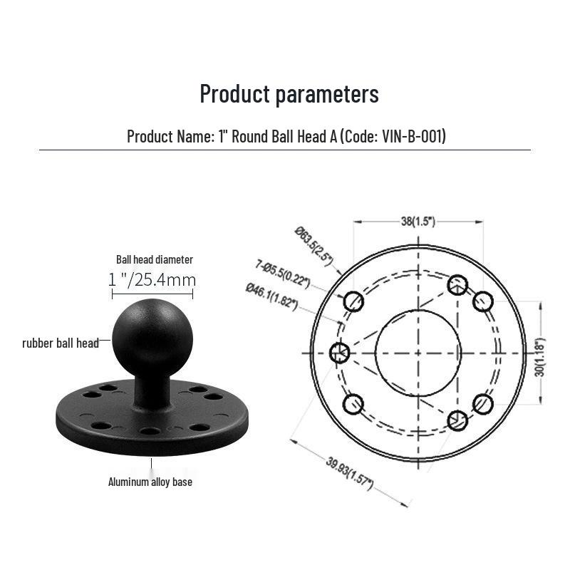 

1 Square Rhombus Base Phone/Tablet Mount: Stable, Non-Slip, Shockproof Bracket for Vehicles